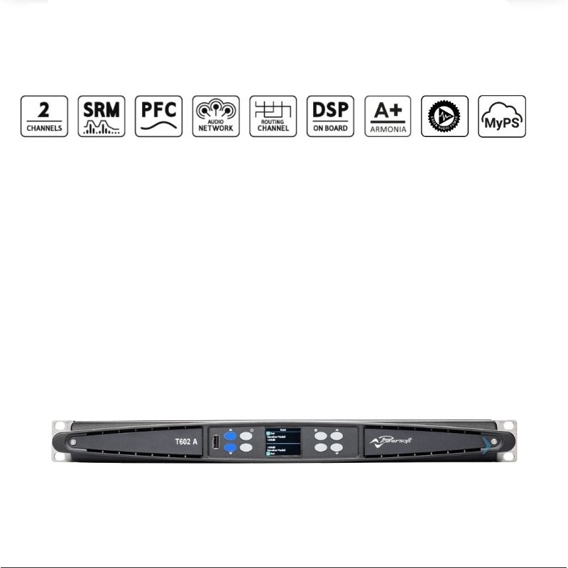 Powersoft - T602 A Professional Power Amplifier with DSP