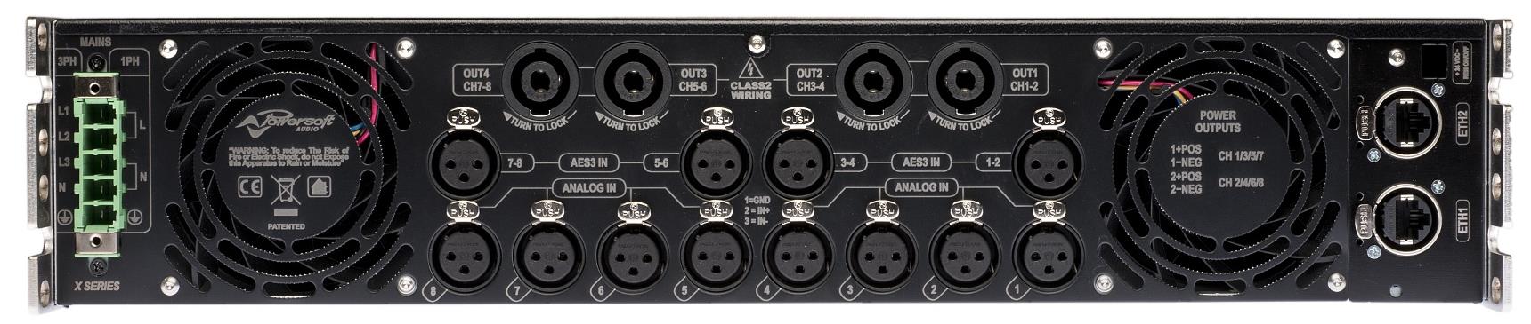 Powersoft - X8 DSP+ETH 8-Channel Amplifier with DSP and Ethernet