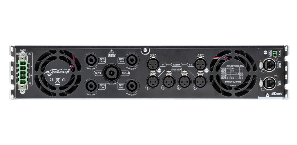 Powersoft - X4L DSP+D 4-Channel Amplifier with DSP and Dante