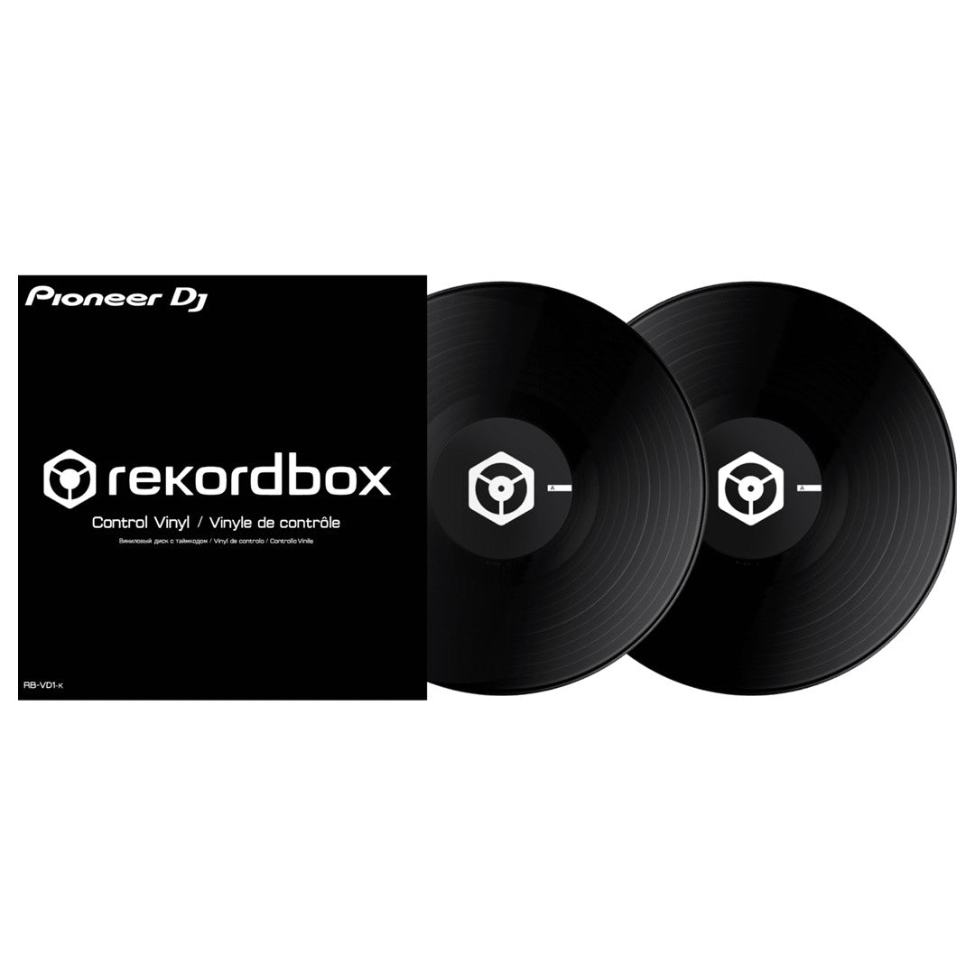Pioneer DJ - RB-VD1-K Control Vinyl Pair for rekordbox DVS (Black)