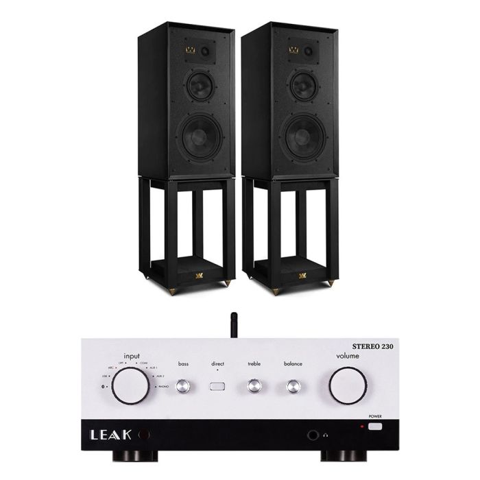 LEAK Stereo 230 + Wharfedale Linton Heritage Stereo Package incl Stands