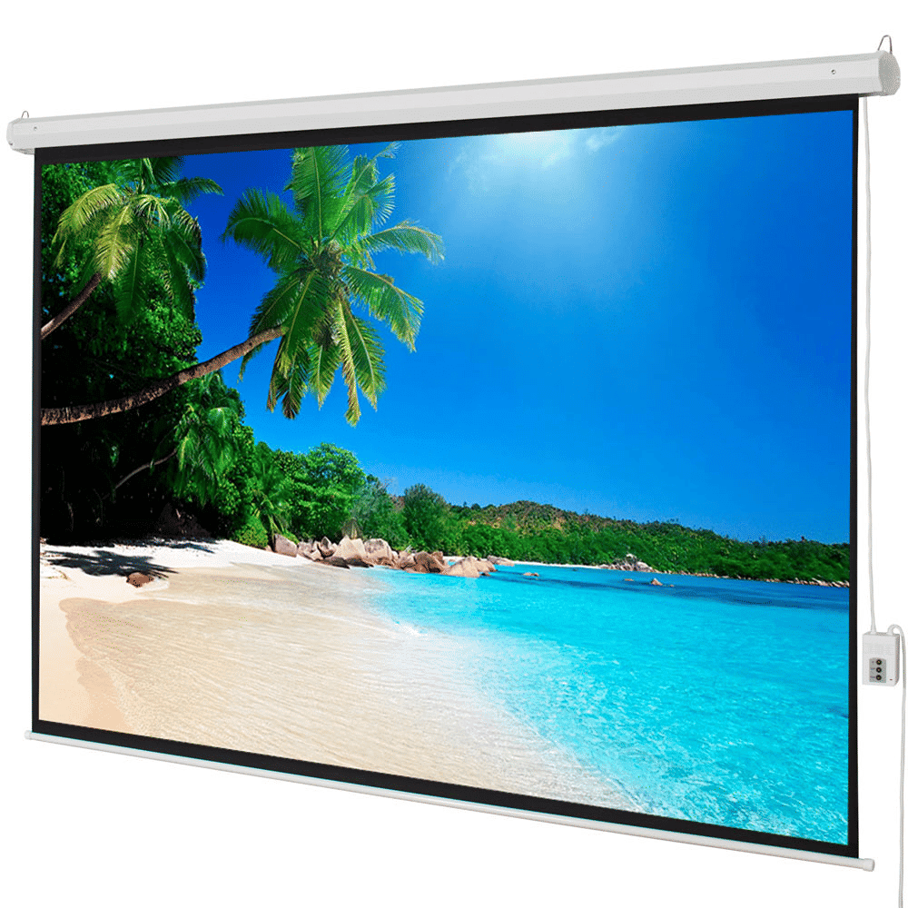 JK Electric Screen, 100", 4:3 Aspect Ratio, Matt White Fabric - E4100