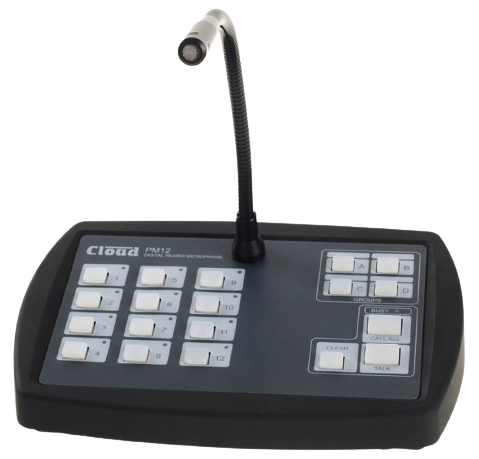 Cloud - PM12 Twelve Zone Paging Microphone — view 3