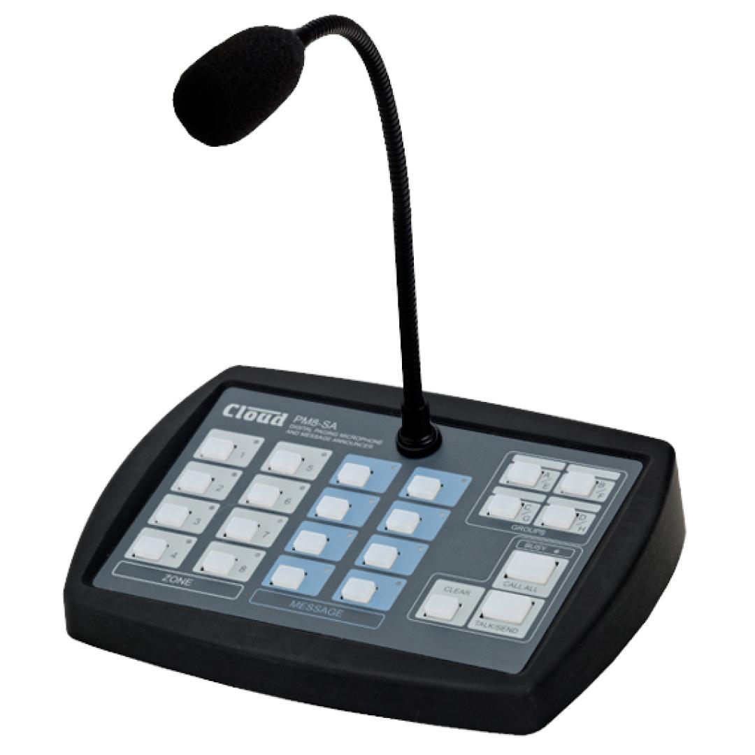 Cloud PM8-SA Eight Zone Paging Microphone