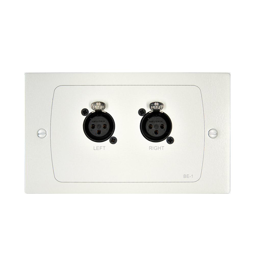 Cloud - XLR-M1W XLR Wall Plate (Male 3-Pin, White) — view 2