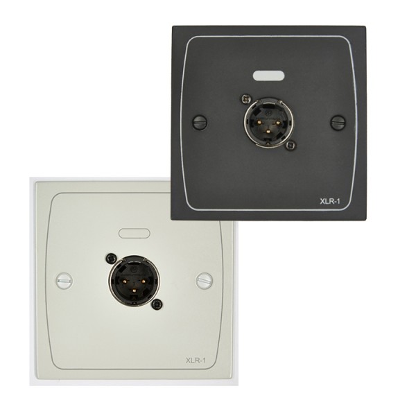Cloud XLR-M1B XLR Wall Plate - Male 3-Pin, Black — view 3