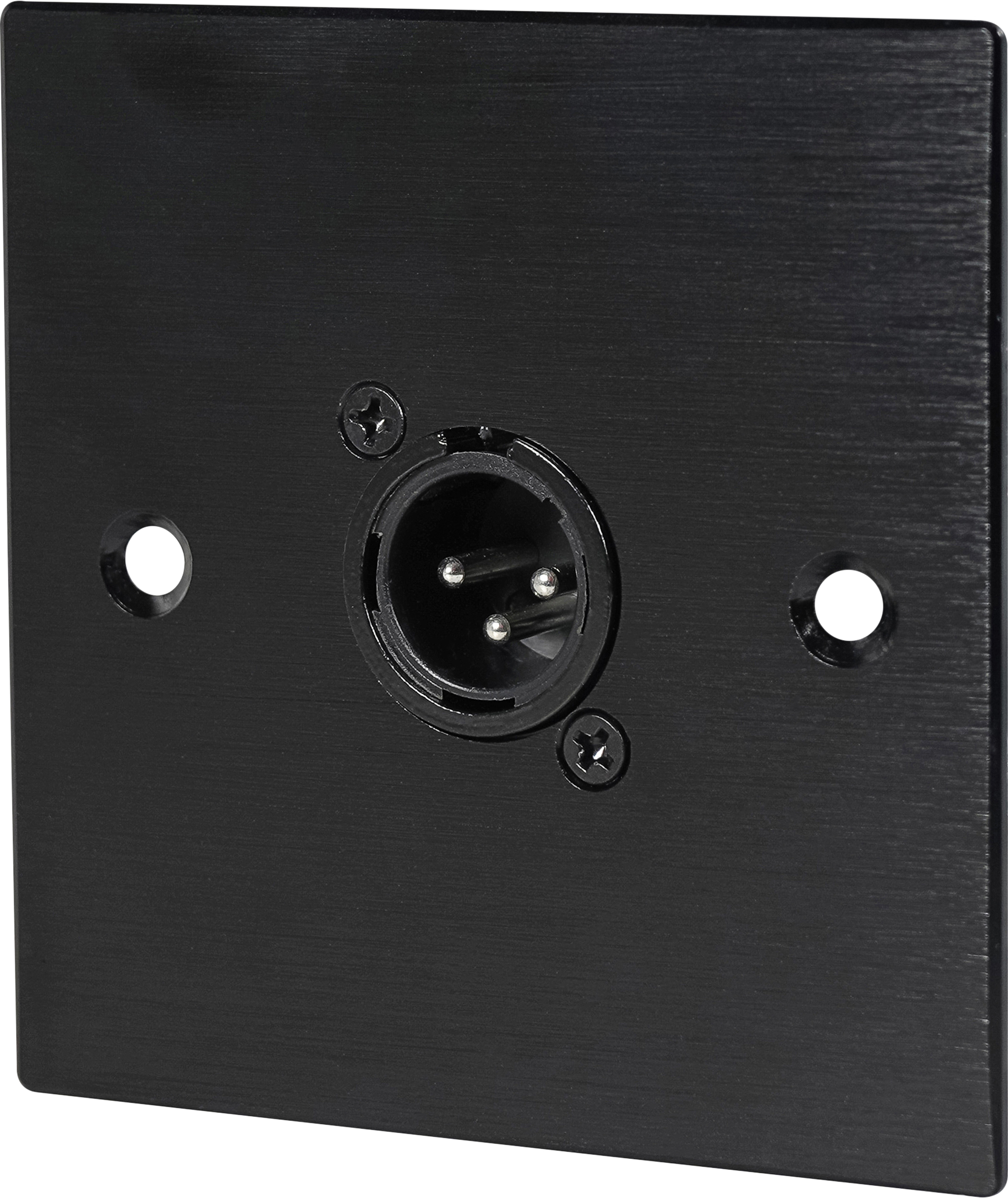 Cloud XLR-M1B XLR Wall Plate - Male 3-Pin, Black — view 4