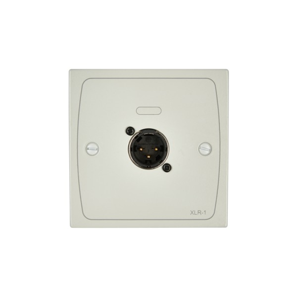 Cloud XLR-M1B XLR Wall Plate - Male 3-Pin, Black — view 5