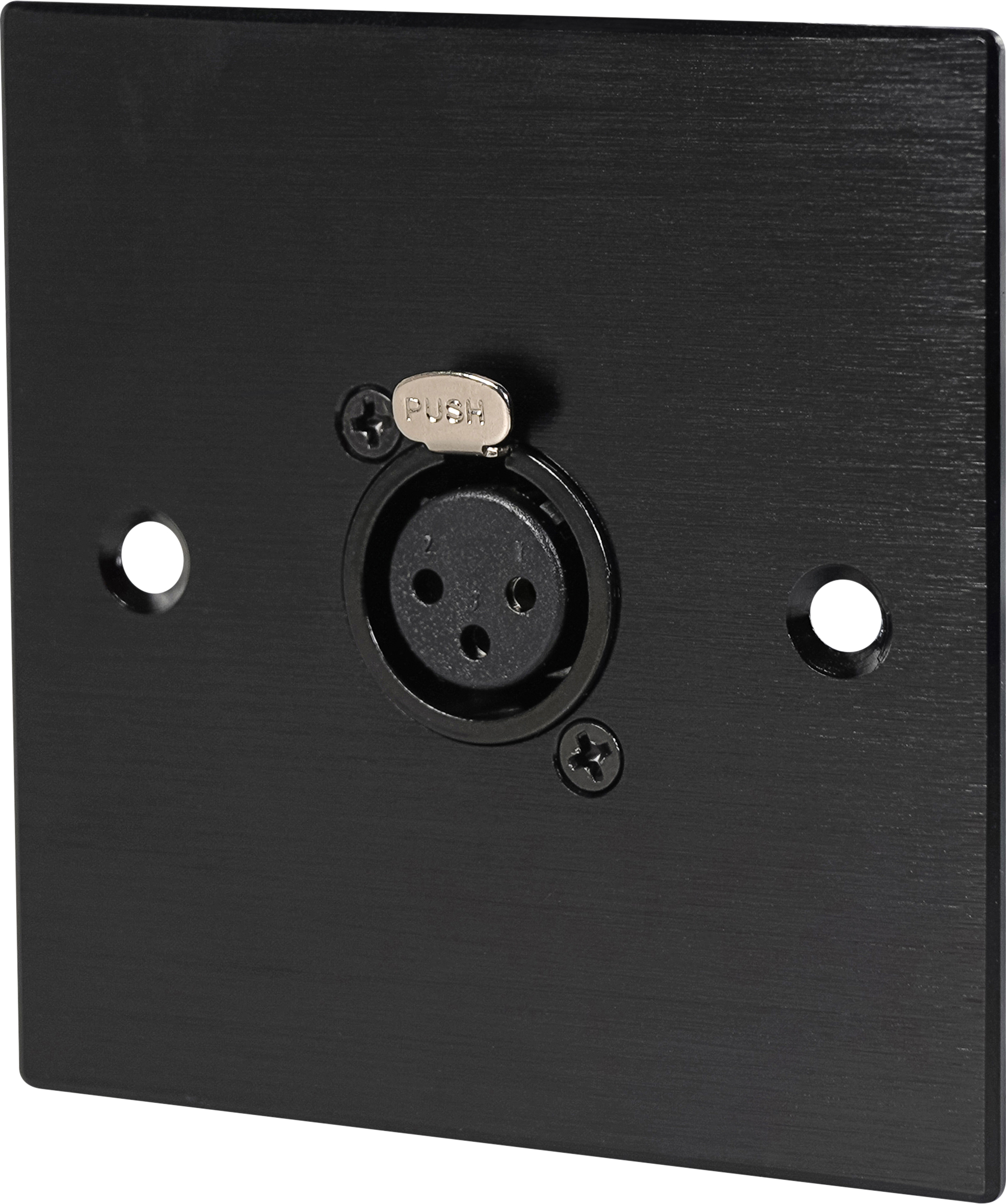 Cloud XLR-F1B XLR Wall Plate, Female 3-Pin Latching, Black — view 2
