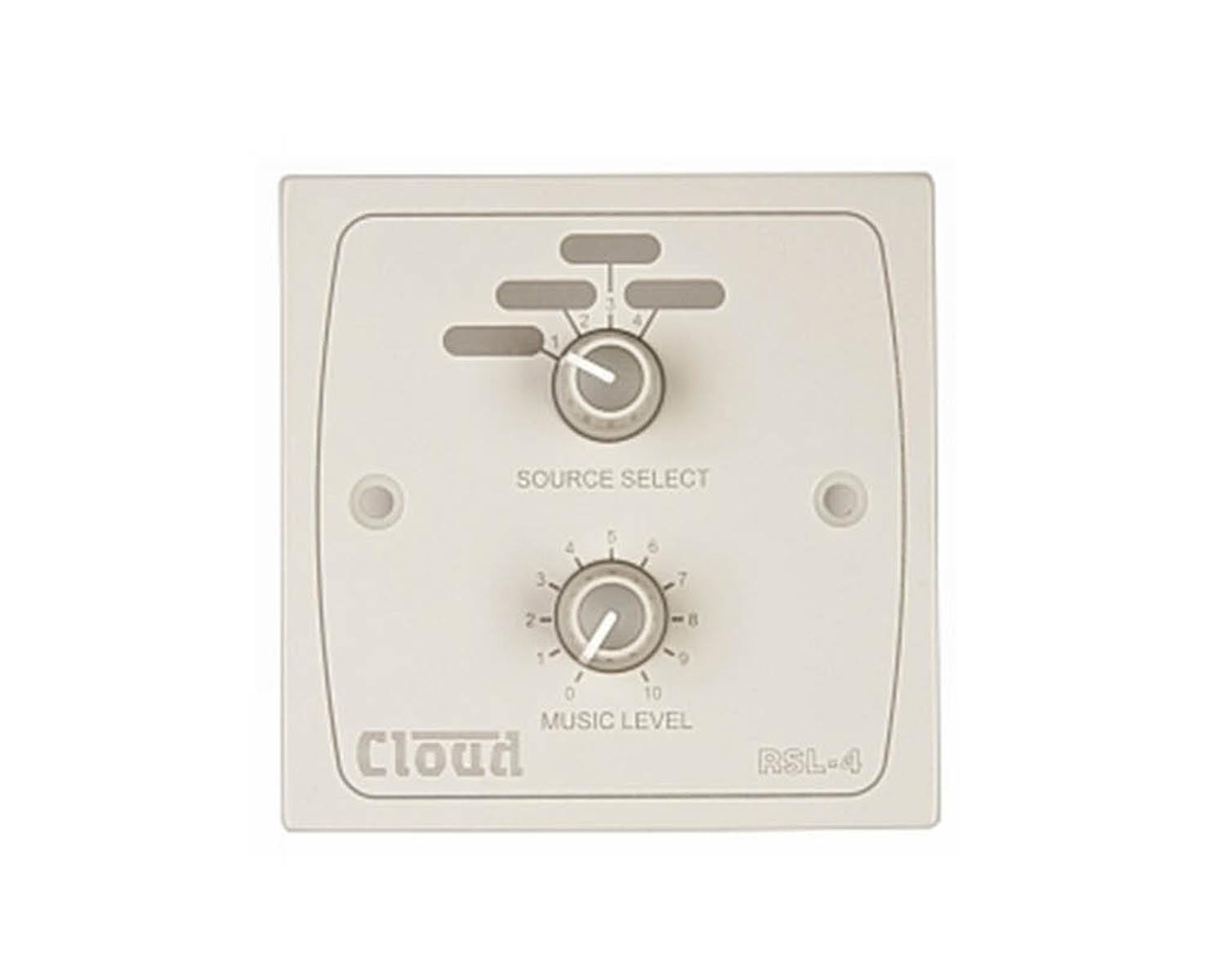 Cloud RSL-4W Remote Music Source & Level Control Plate — view 2