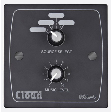 Cloud - RSL-4B Remote Music Source & Level Control Plate (Black)