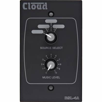 Cloud - RSL-4B Remote Music Source & Level Control Plate (Black) — view 2