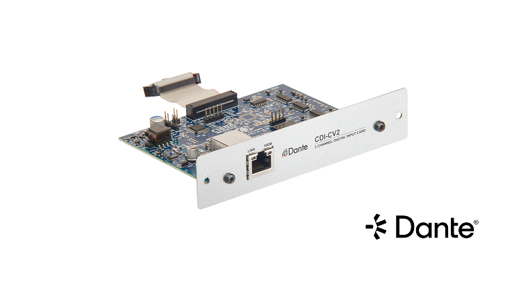 Cloud CDI-CV2 2-Channel Dante Input Card for CVA2500 — view 3