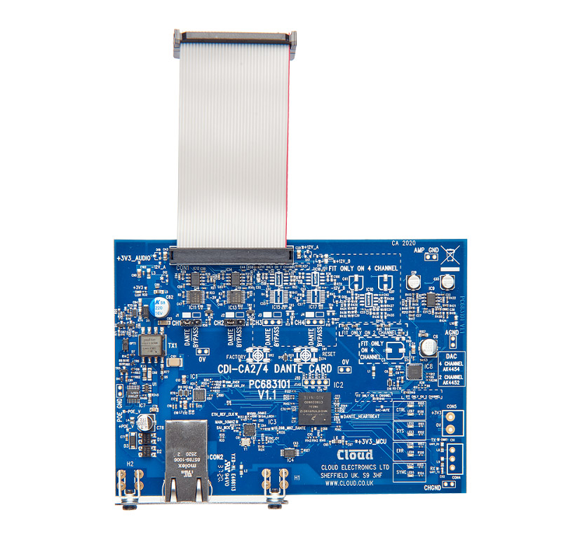 Cloud CDI-CA4 4-Channel Dante Input Card for CA4250 — view 5