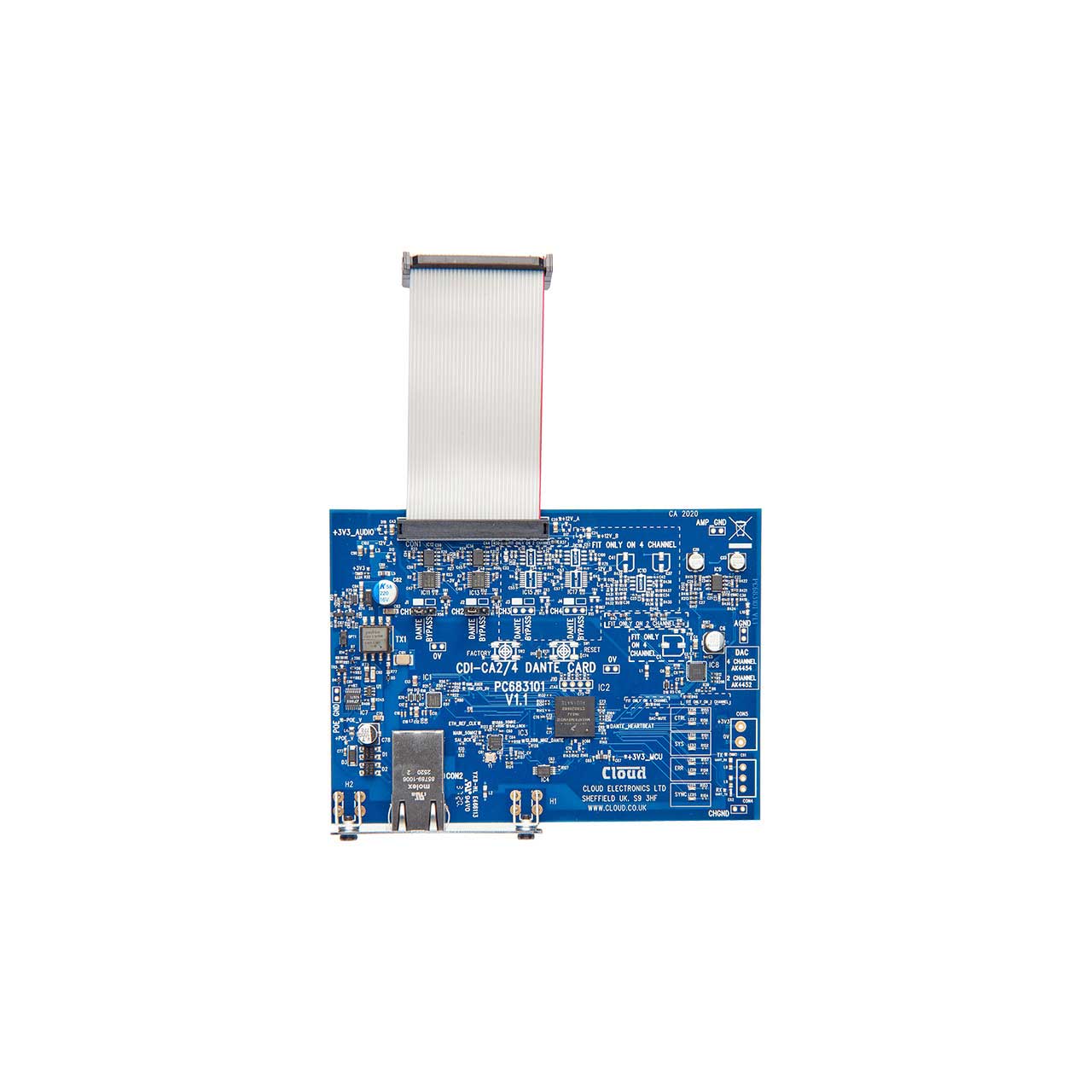 Cloud CDI-CA2 2-Channel Dante Input Card for CA2250 & CA2500 — view 4