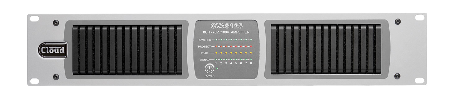 Cloud CVA8125 8 x 125W 70/100V Power Amplifier — view 2