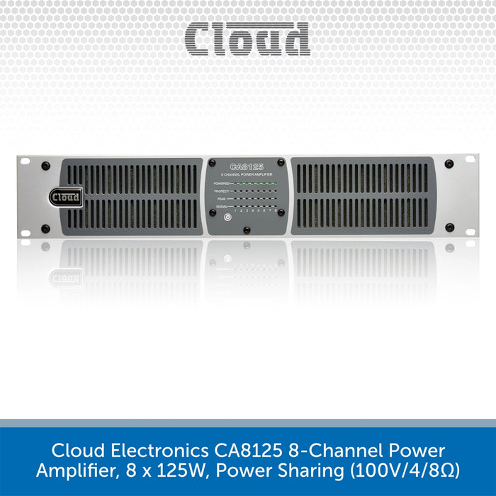 Cloud - CA8125 8 x 125W 70/100V Power Amplifier