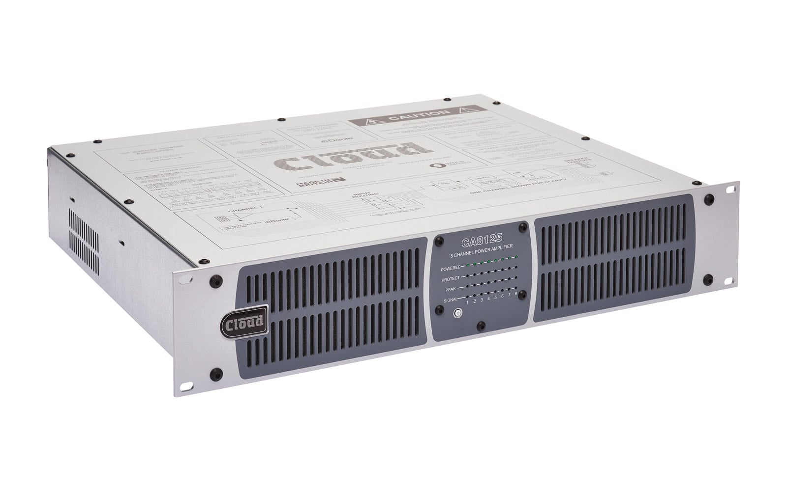 Cloud - CA8125 8 x 125W 70/100V Power Amplifier — view 3
