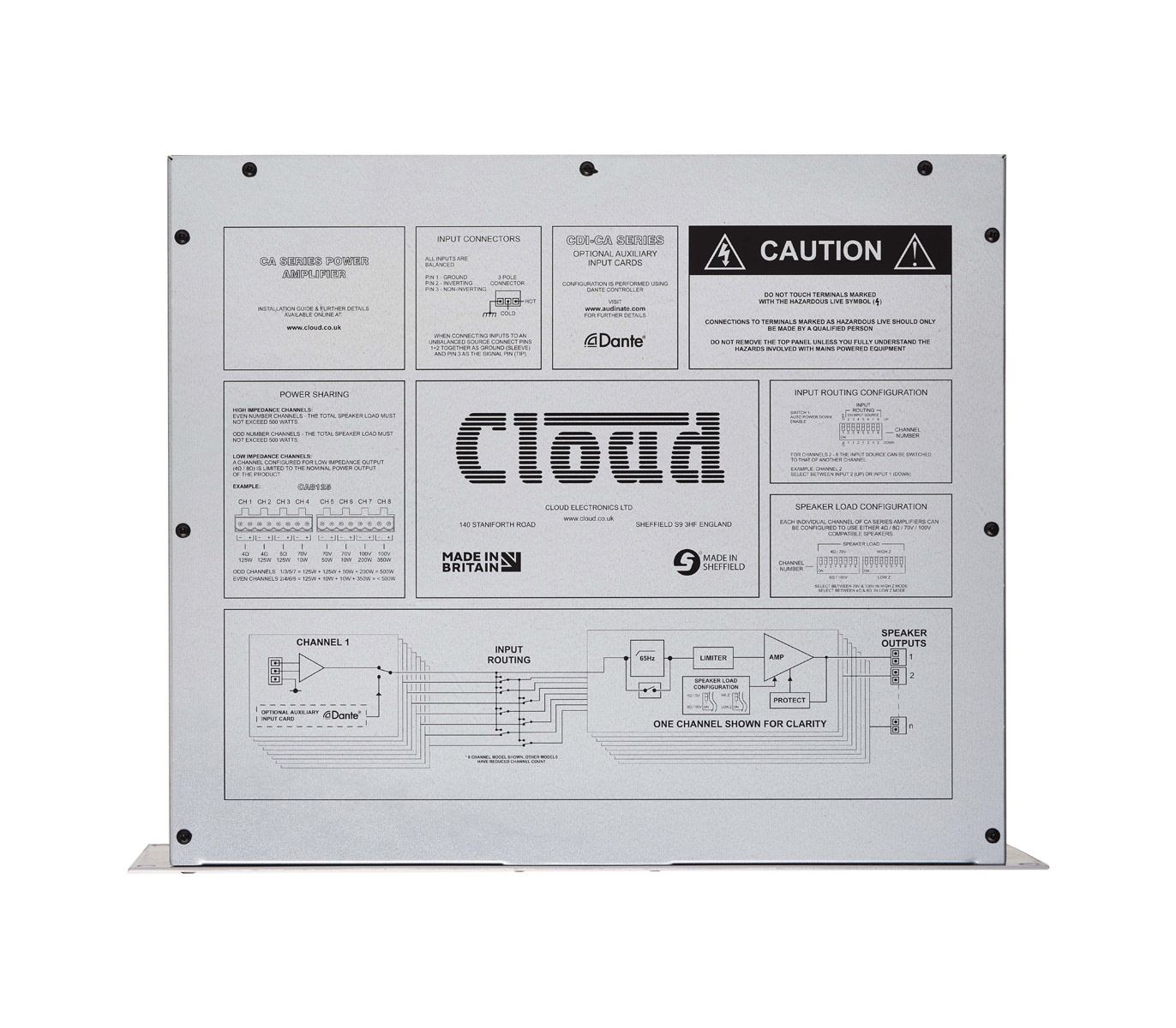 Cloud - CA6160 6 x 160W 70/100V Power Amplifier — view 4