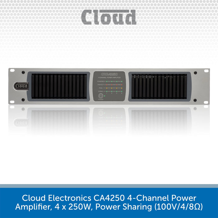 Cloud - CA4250 4 x 250W 70/100V Power Amplifier — view 3