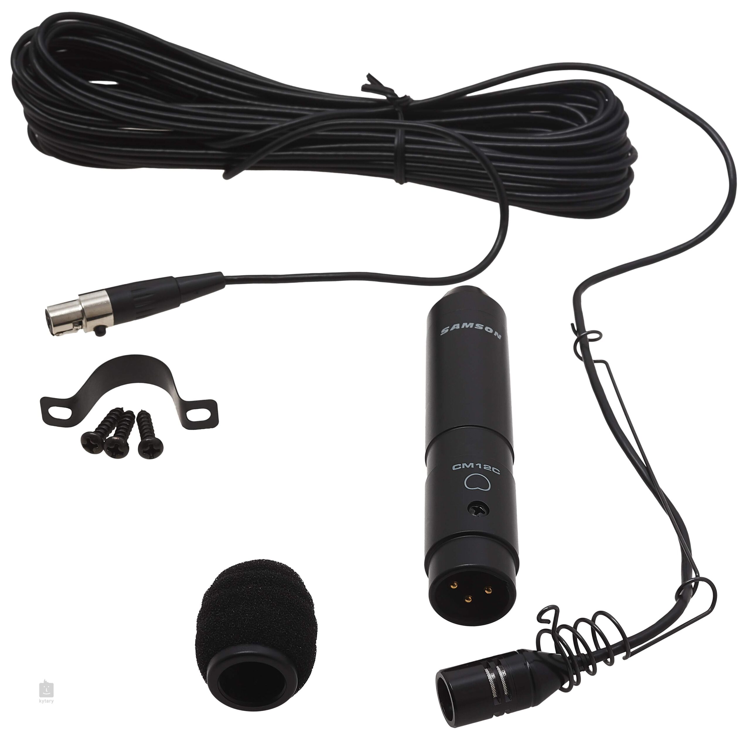 Samson CM12CW Hanging Mini Condenser Choir Mic 9-52V Phantom - White