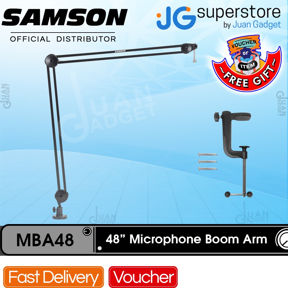 Samson 48 - Mounting Microphone Boom Arm