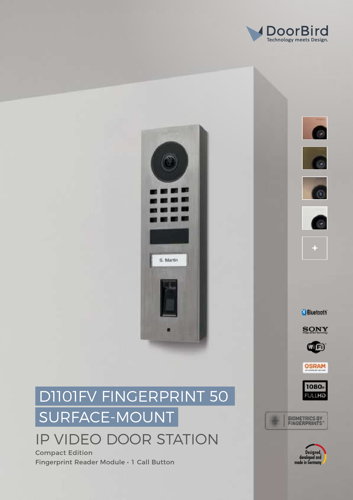 DoorBird D1101FV IP Video Door Station