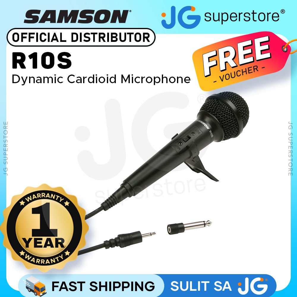 Samson R10S Dynamic Microphone with Switch