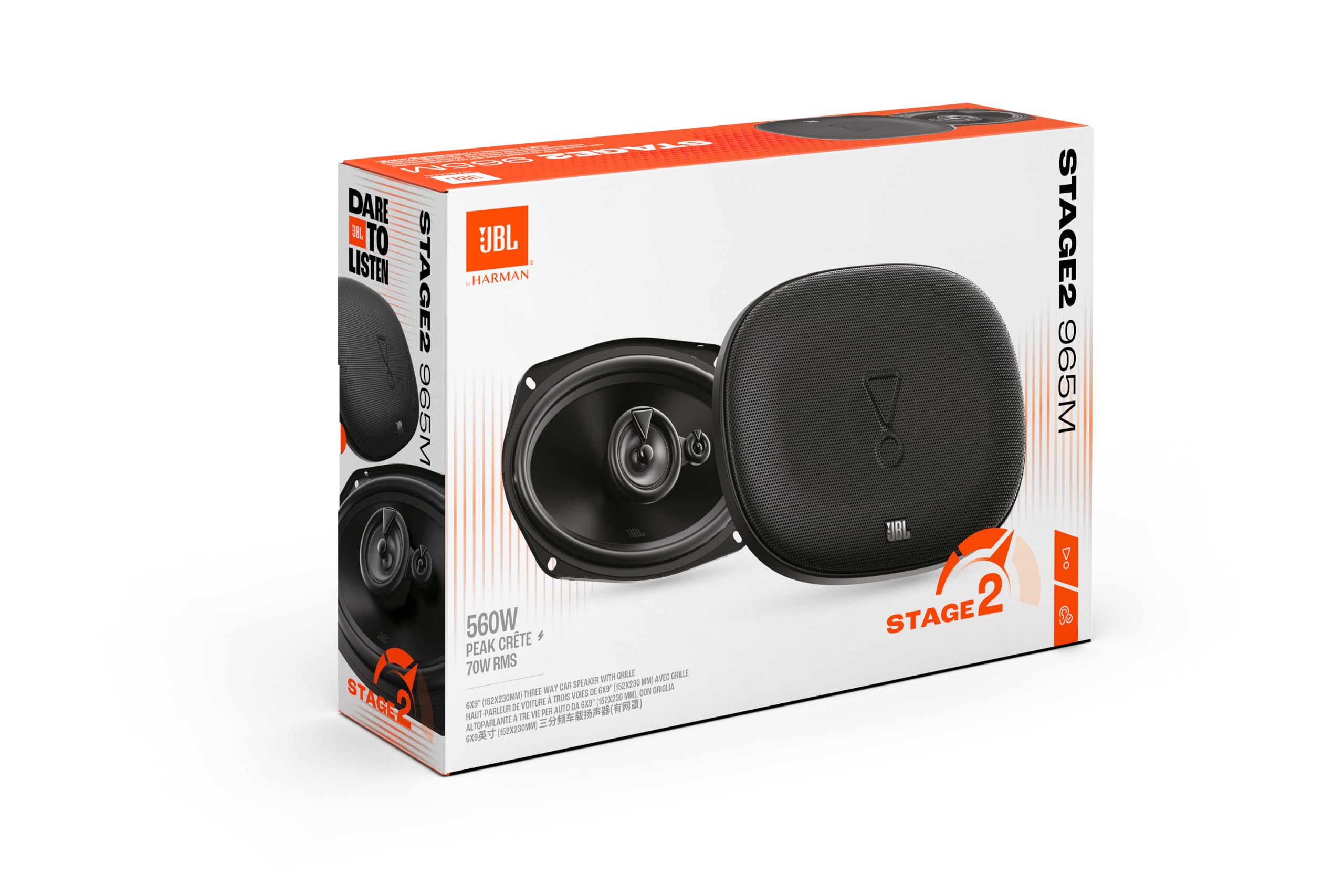 JBL Stage2 965M 6x9 - 560 Watt 3 Way Coaxial Car Speaker