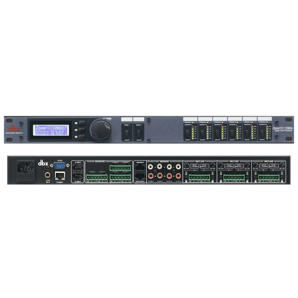 Dbx DBX1260V-EU - ZONEPRO 1260 - 12X6 Digital Zone Processor
