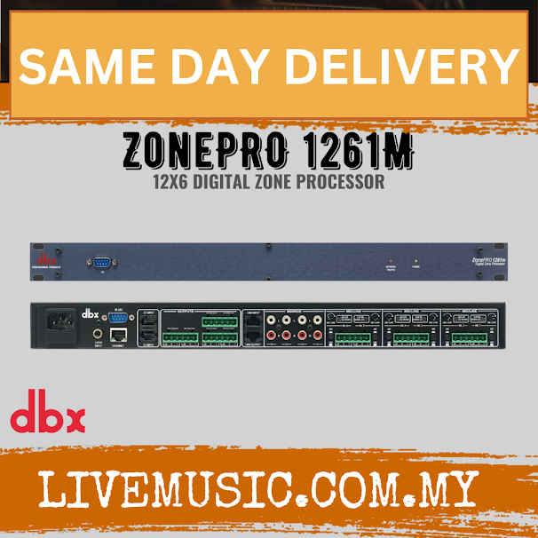 DBX DBX1261MV-EU - ZONEPRO 1261M - 12x6 Digital Zone Processor