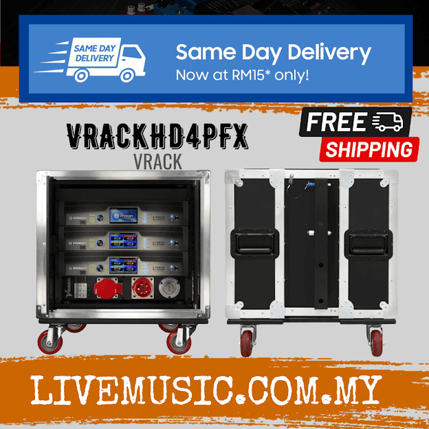 Crown VRACKHD4PFX - EMPTY VRACK4X3500HD - VRACK4X3500HD-ENCLOSURE W PWR DISTRO I O