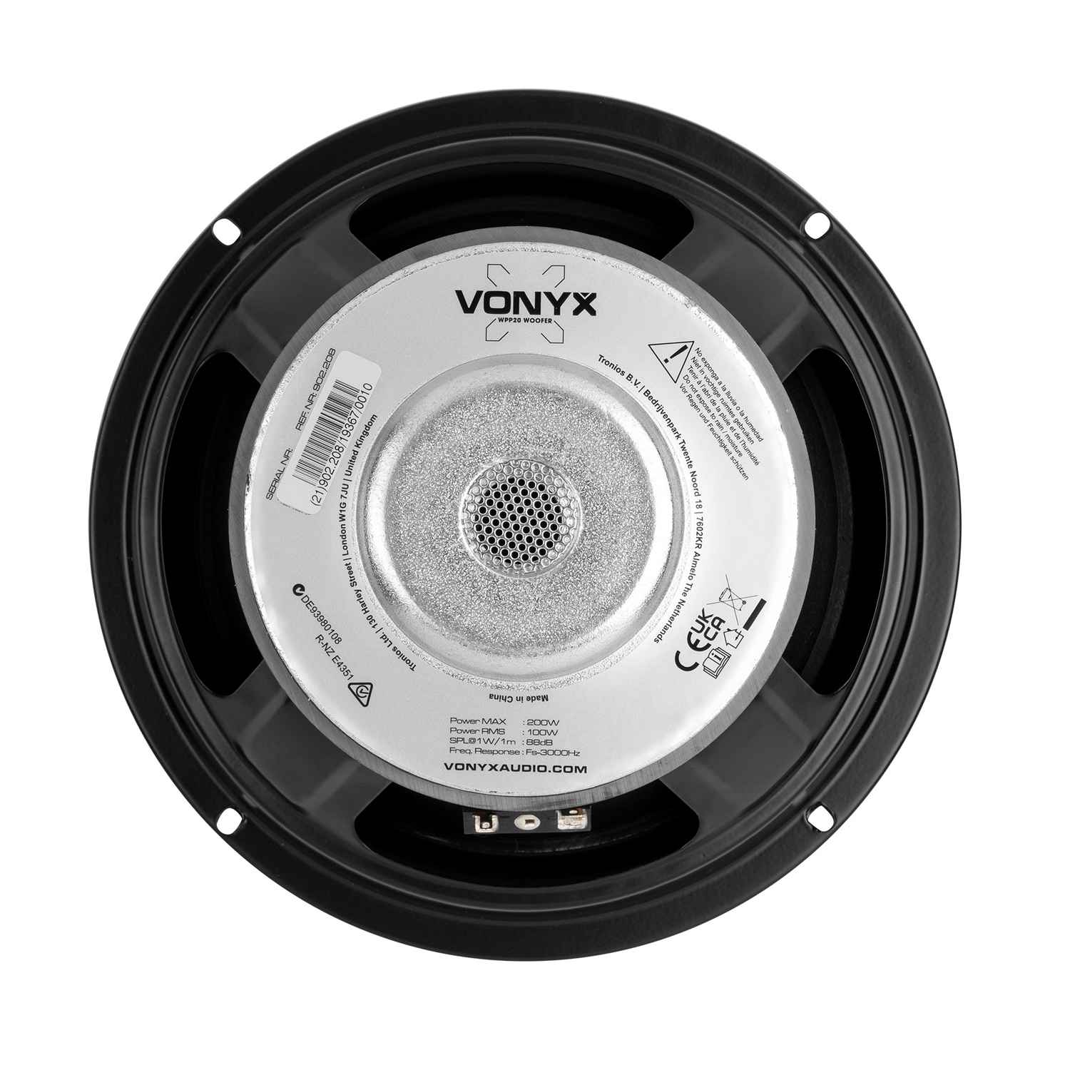 Vonyx WPP20 Replacement Driver 8 inch Polyprop 125W