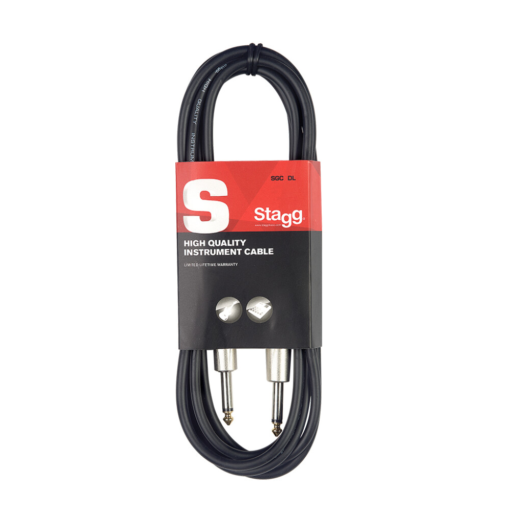 Stagg SGC6DL - Deluxe Instrument Cable Jack to Jack - 6M
