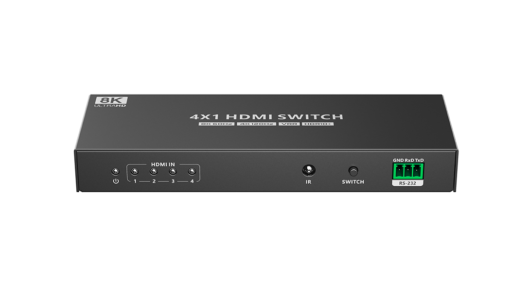 Lenkeng 4X1 HDMI HDR Switch with SPDIF Audio RS232
