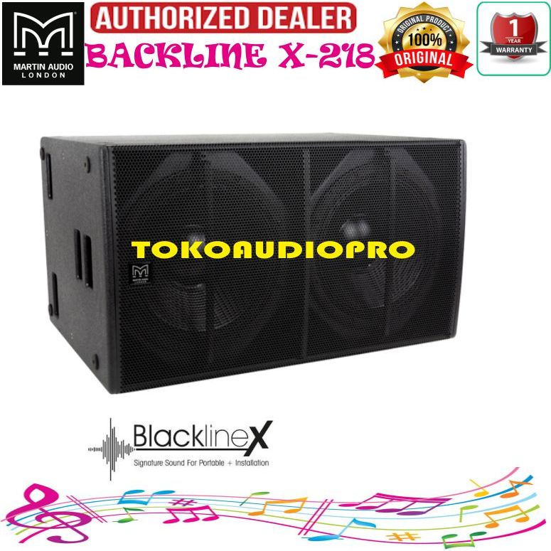Martin-Audio BLACKLINE X218 - Dual 18 Blackline X Subwoofer 1600 watts RMS Max SPL-141dB Black — view 4