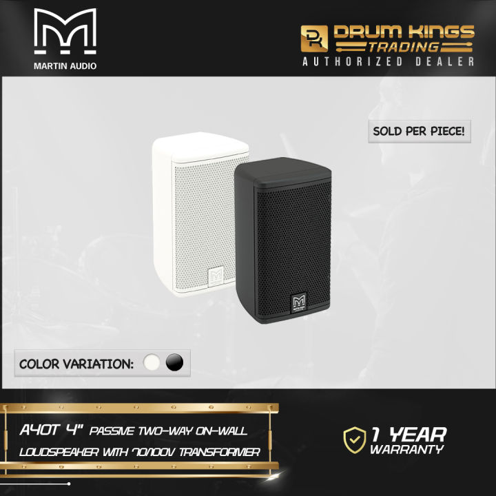 Martin-Audio 4 - Compact Passive 2-way Installation Speaker 40 watts RMS Max SPL- 109dB Black — view 2
