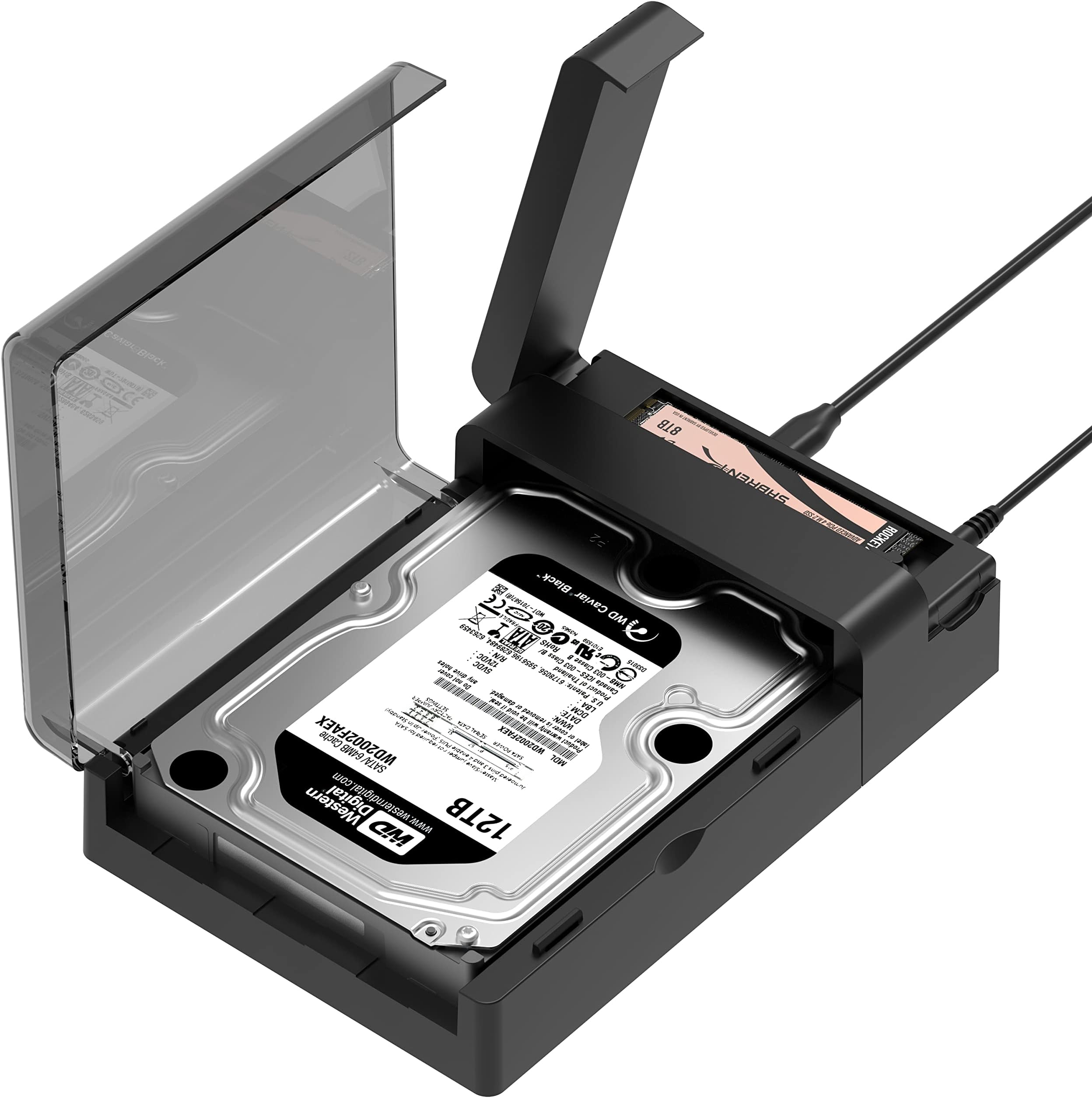 Maiwo K309CL 3-Bay SATA HDD and M.2 NVMe USB3.2 Gen2 10Gbps Type-C Docking Station with Offline Clone Function — view 5