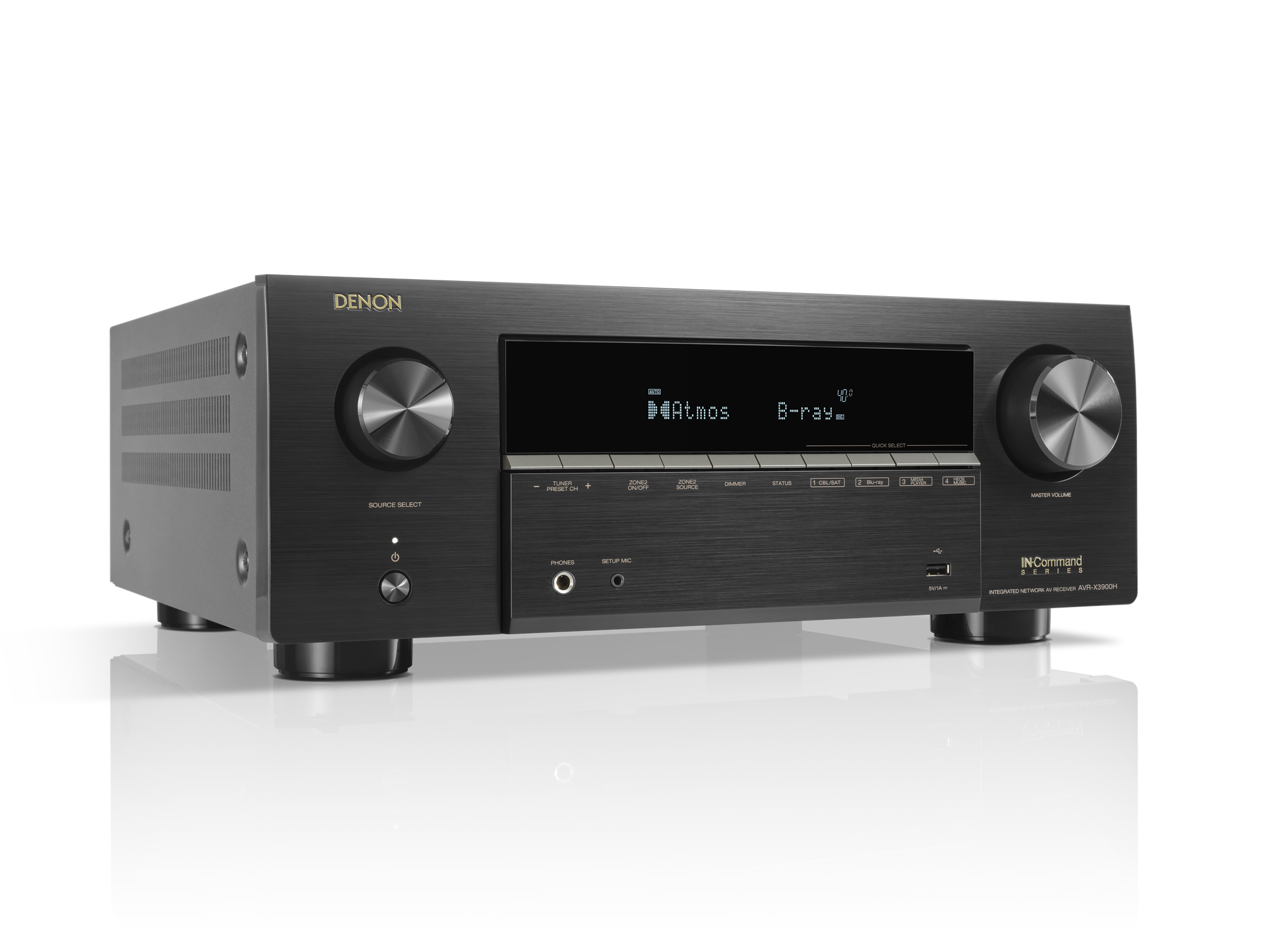 Denon AVR-X3900H - 9.4 Ch. 105W 4K/8K Dolby Atmos AV Receiver Powered by HEOS — view 2