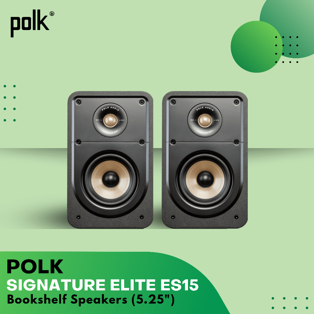 Polk Audio SIGS15ELBK - Polk ES15 Bookshelf Black — view 4