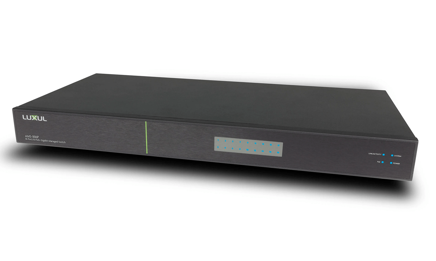 Luxul LUX-AMS-2624P-E - AV Series 26-Port/24 PoE+ Gigabit Managed Switch — view 2