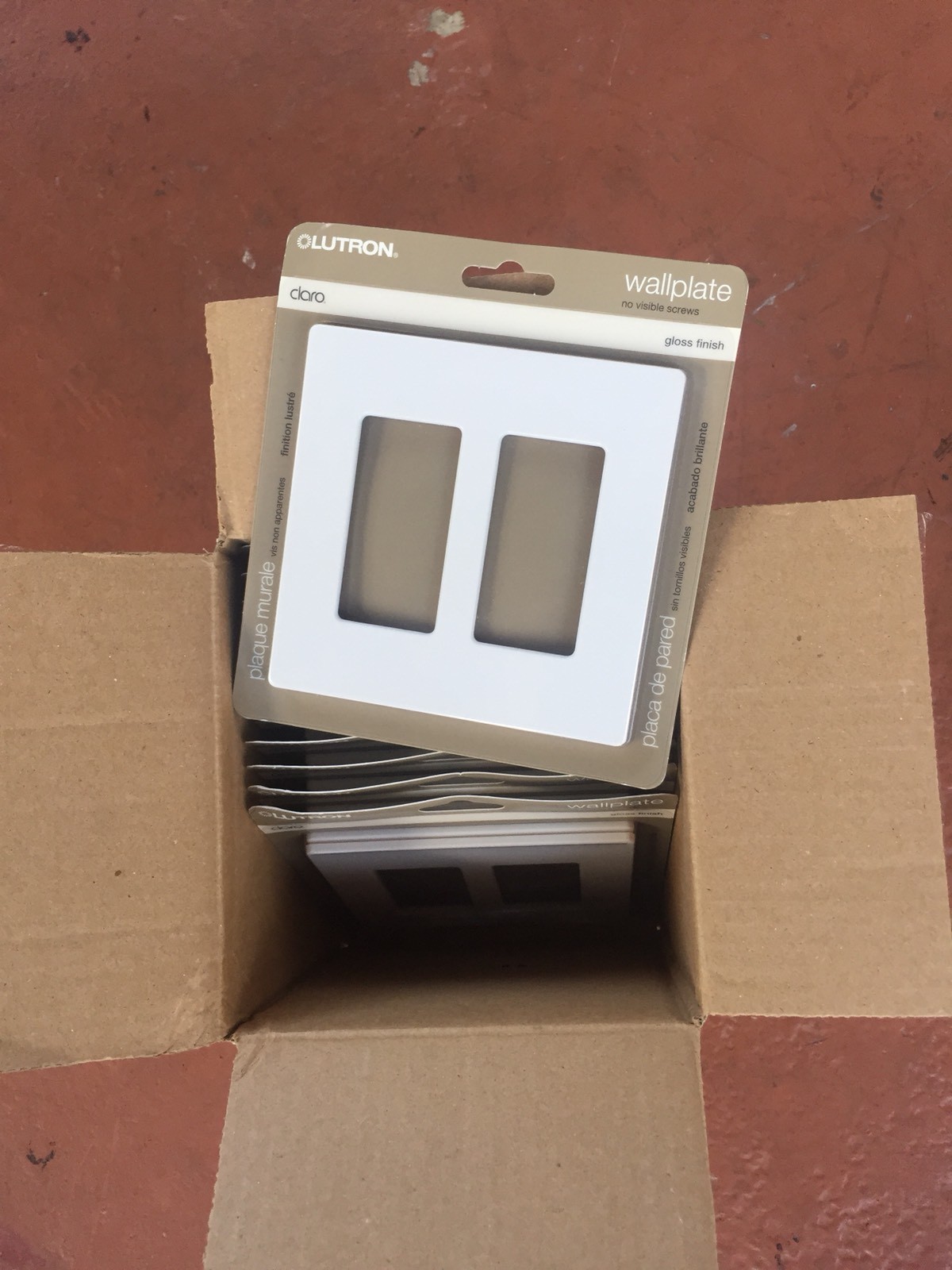 Lutron LUT-CW-2-SS - CLARO 2 gang designer wallplate-screwless — view 3