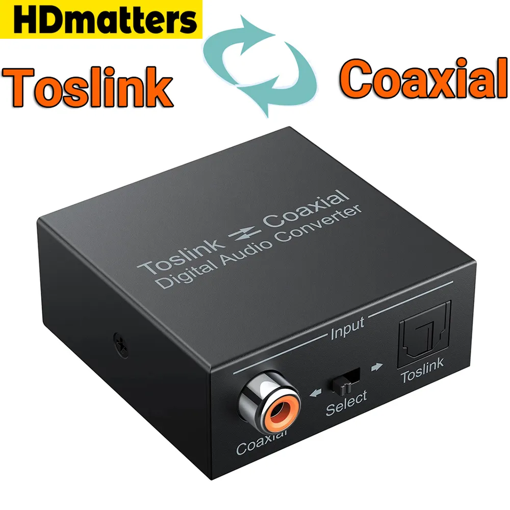 Metra MET-CS-ATD Stereo RCA Analog Audio to Digital Coax/Optical Toslink Converter — view 2