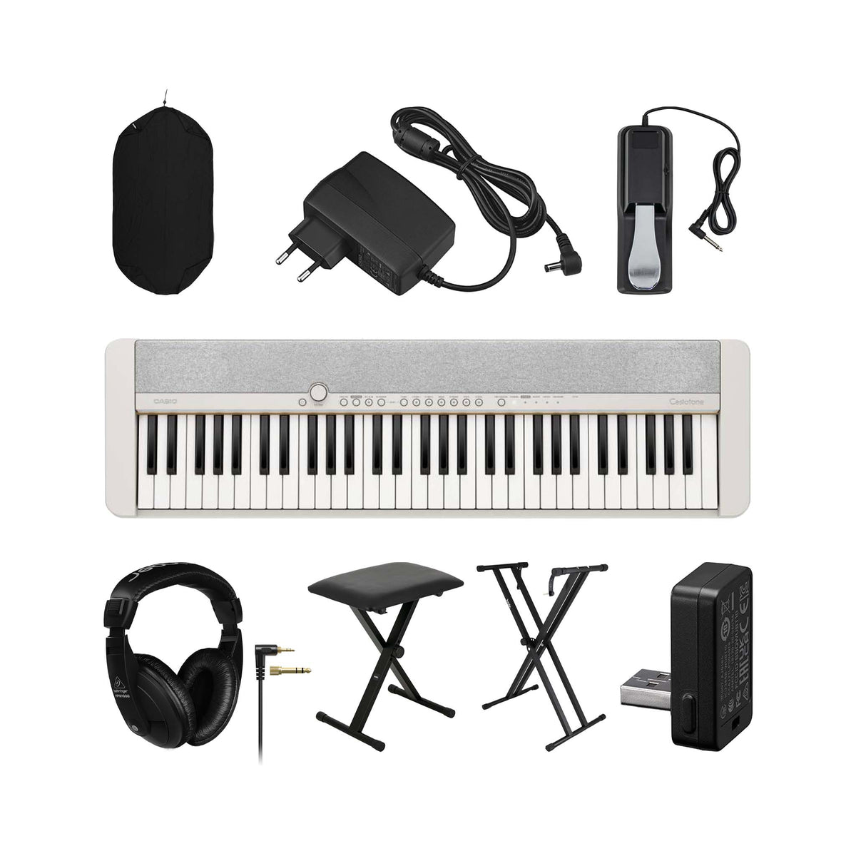 Casio CT-S1 61-Key AiX Keyboard - White — view 4