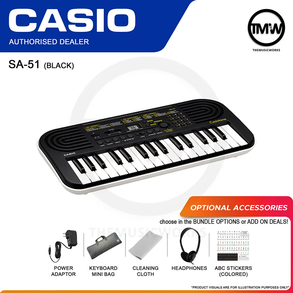 Casio SA-51 Mini Keyboard - Black — view 2