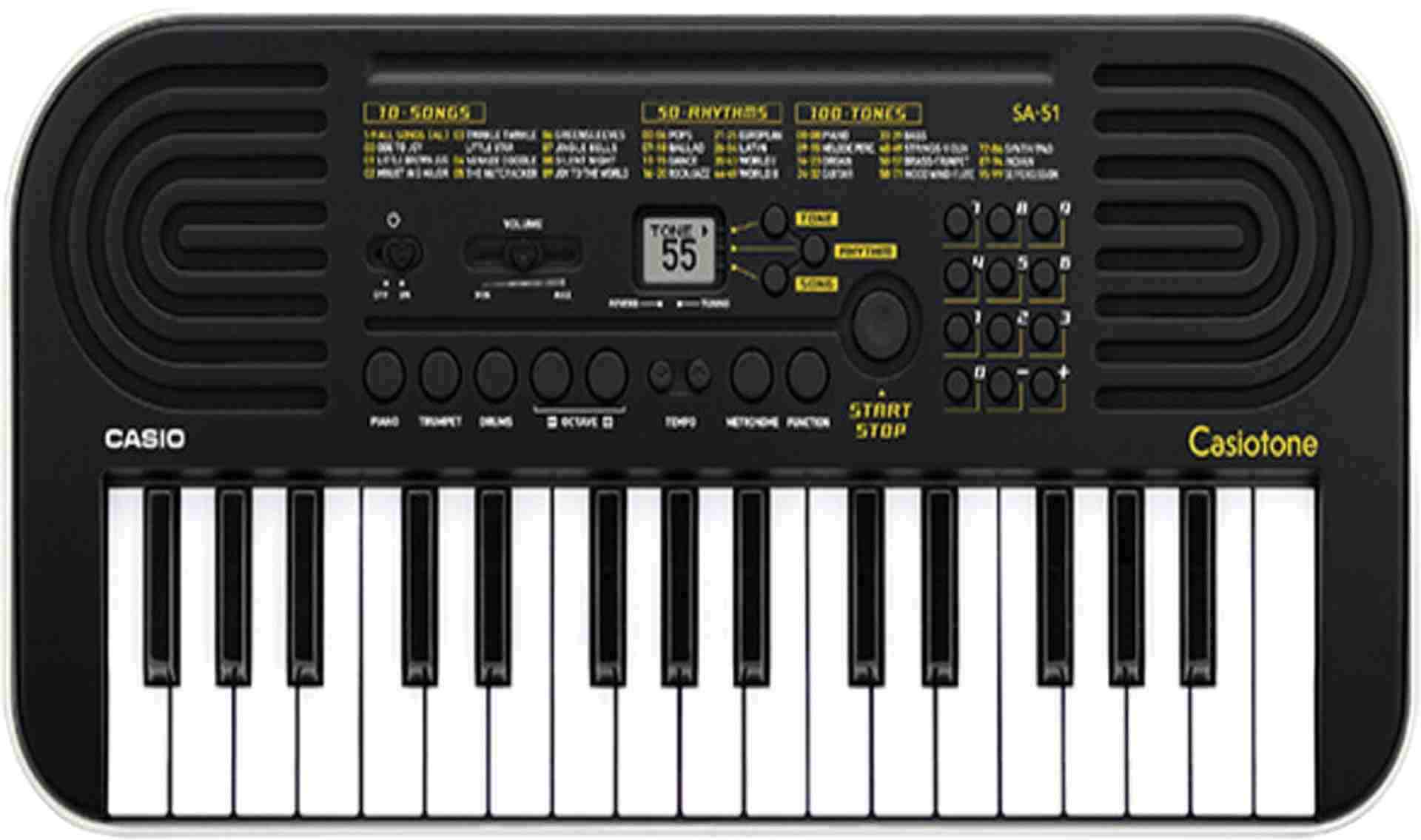 Casio SA-51 Mini Keyboard - Black — view 4