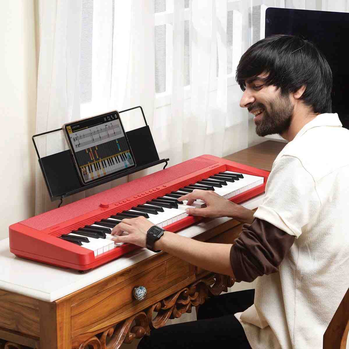 Casio CT-S1 61-Key AiX Keyboard - Red — view 4
