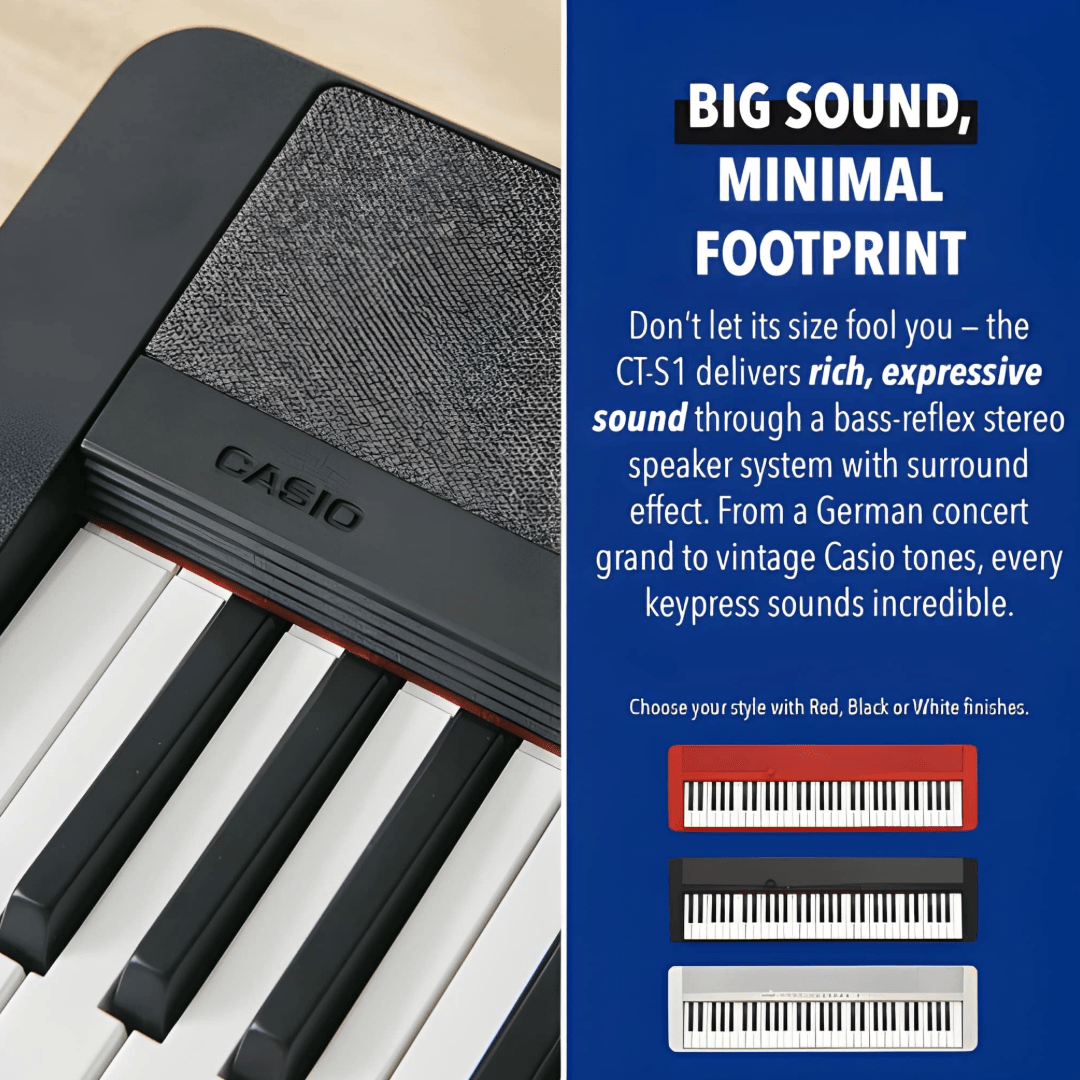 Casio CT-S1 61-Key AiX Keyboard - Black — view 4