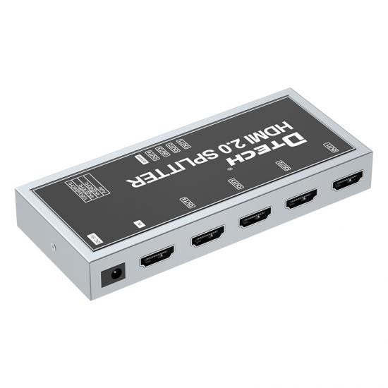 Dtech - DT-7214 HDMI 2.0 Splitter 1x4 4K 60Hz