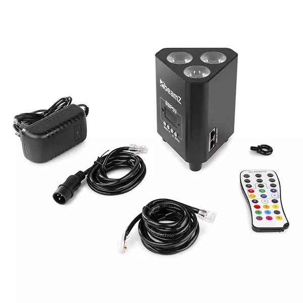 Beamz BBP93 - Battery Uplight Par 3 x 10W — view 6